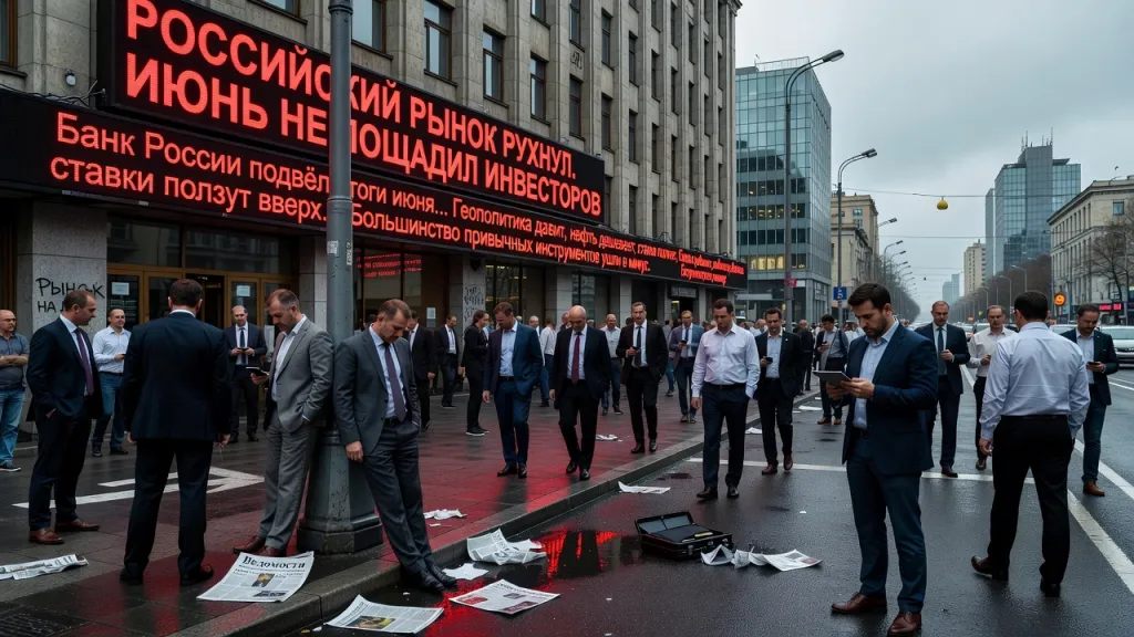 Российский рынок рухнул. Июнь не пощадил инвесторов